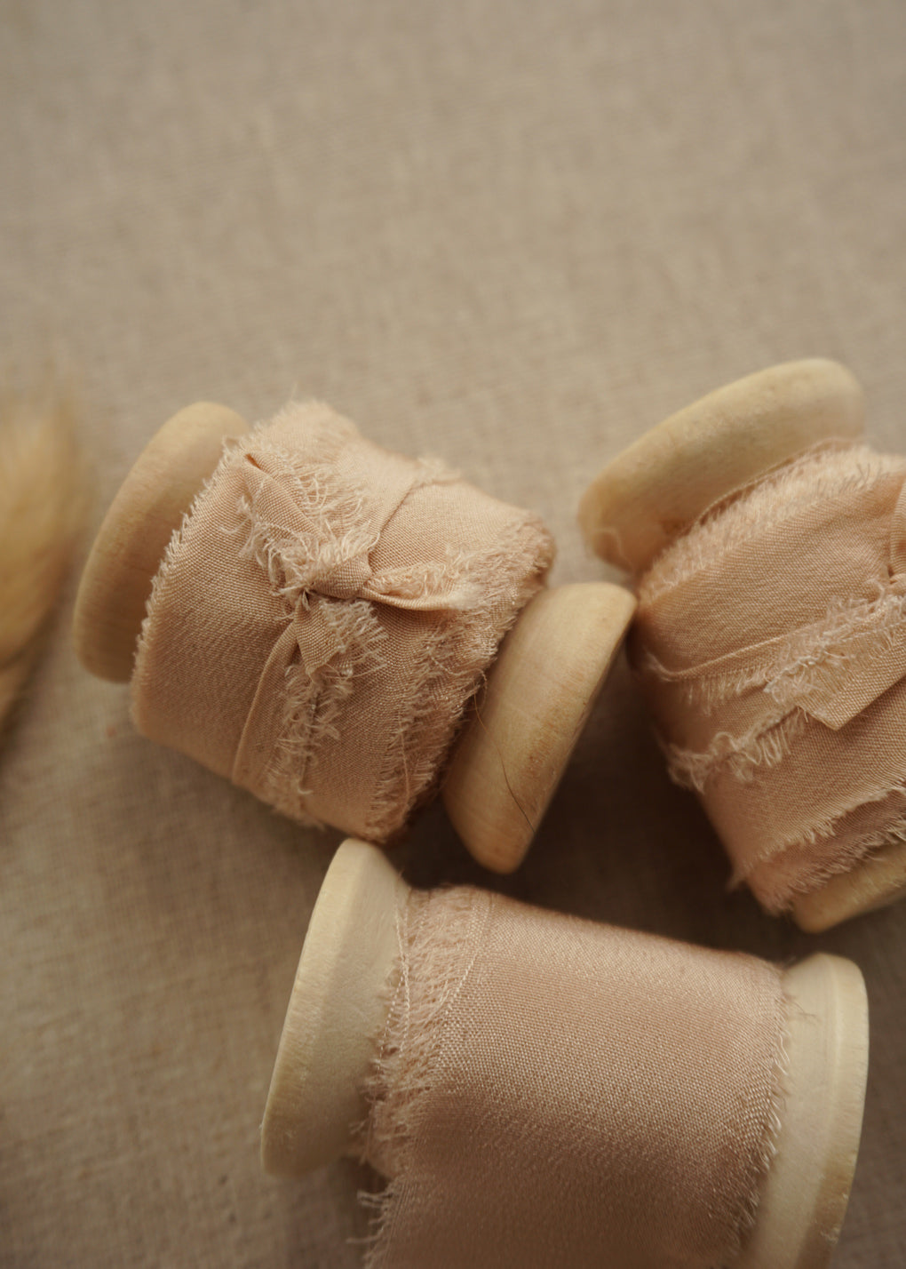 Champagne Pink Silk Ribbon