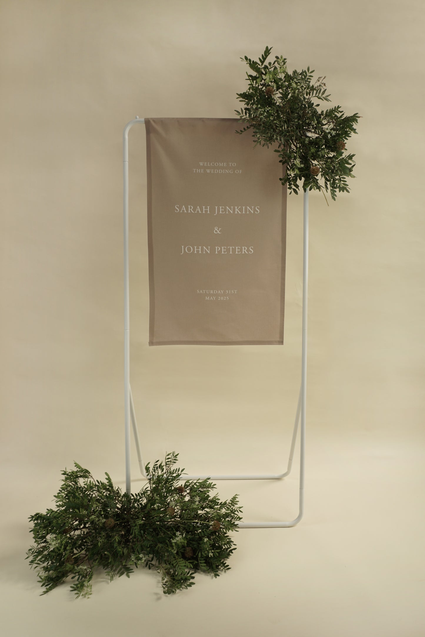 Fabric sign stand