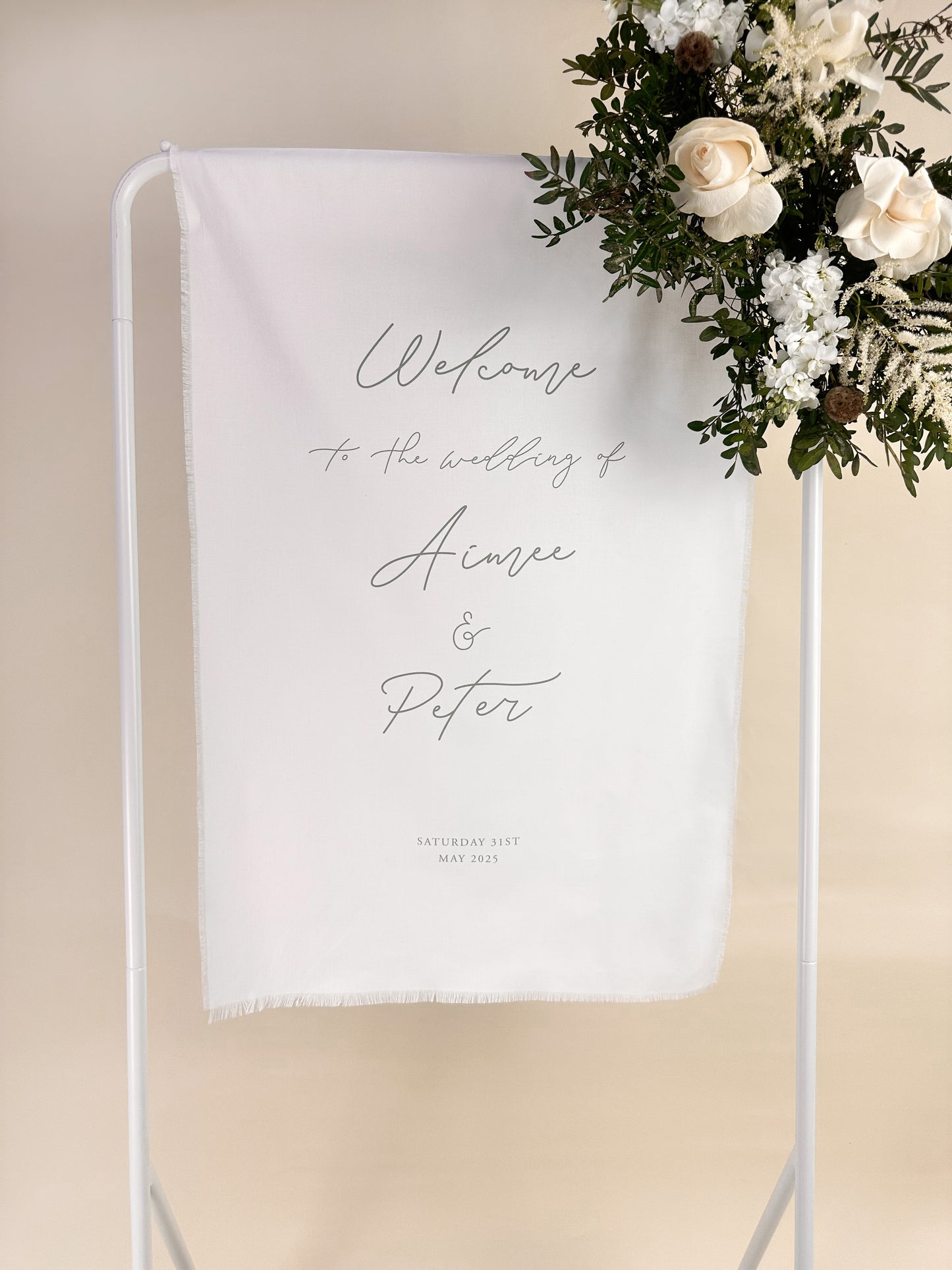 Fabric sign stand