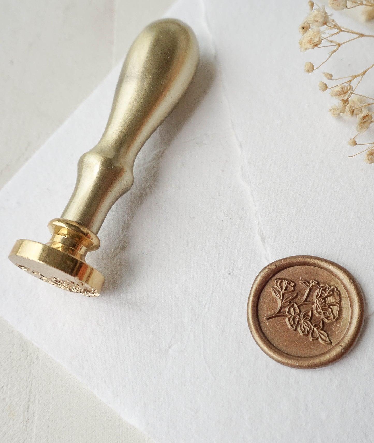 Floral Wax Stamper - northernprintingco