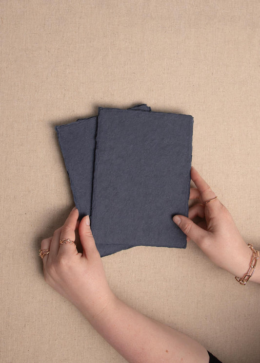 Dark Blue Handmade Paper - northernprintingco