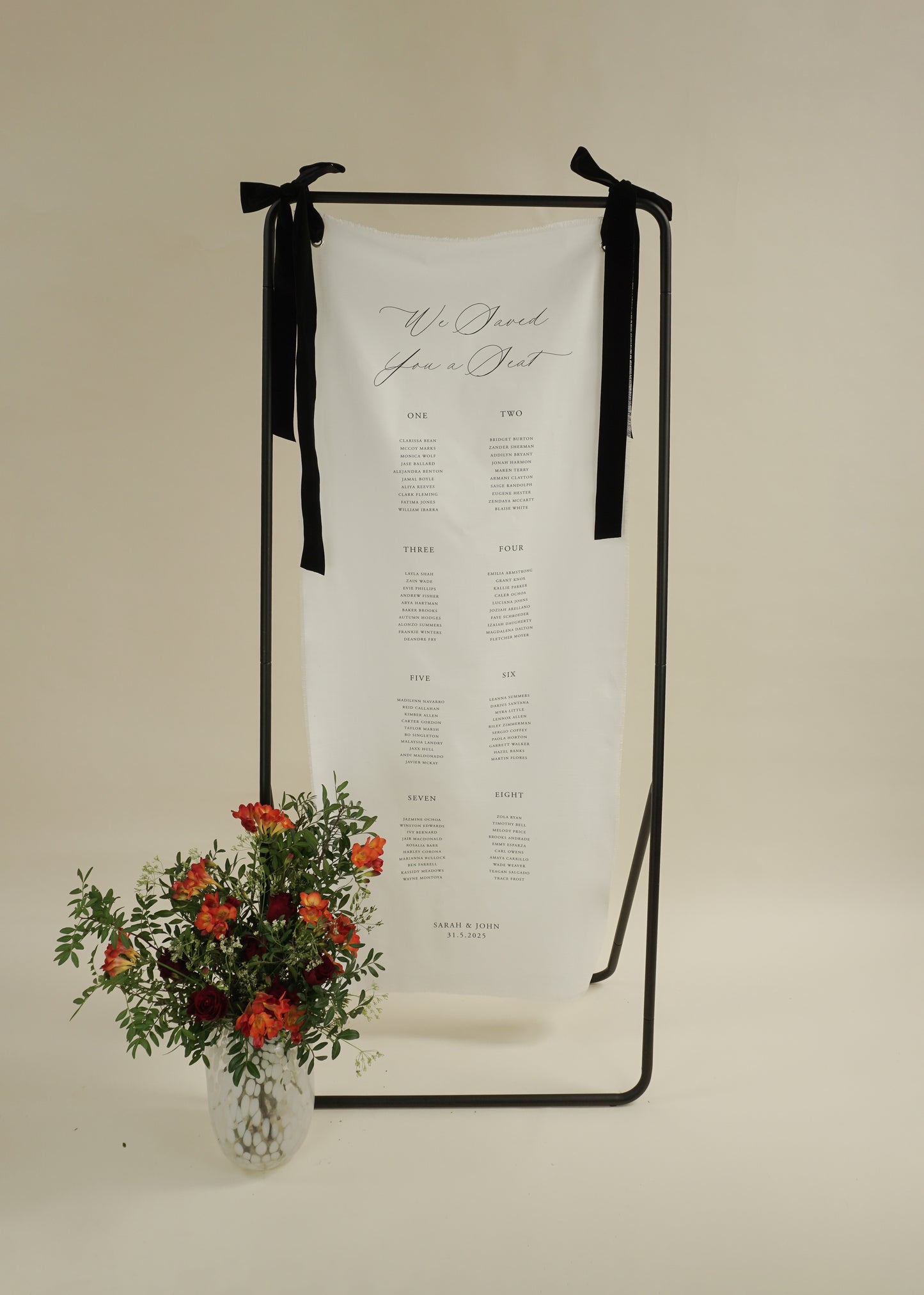 Fabric sign stand