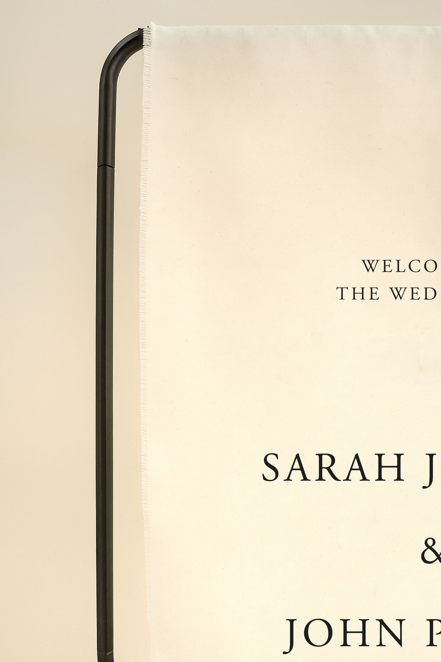 Minimal - Fabric Welcome Wedding Sign
