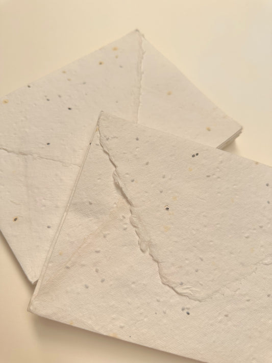 Basil Seed Handmade Paper Envelopes - northernprintingco
