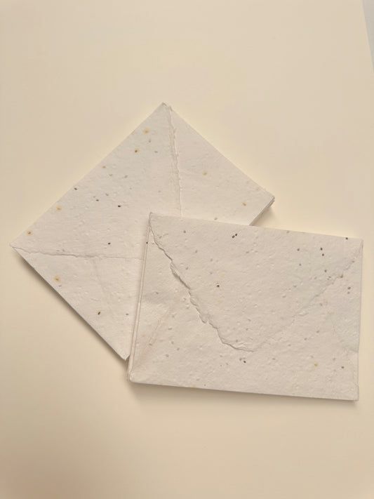 Basil Seed Handmade Paper Envelopes - northernprintingco