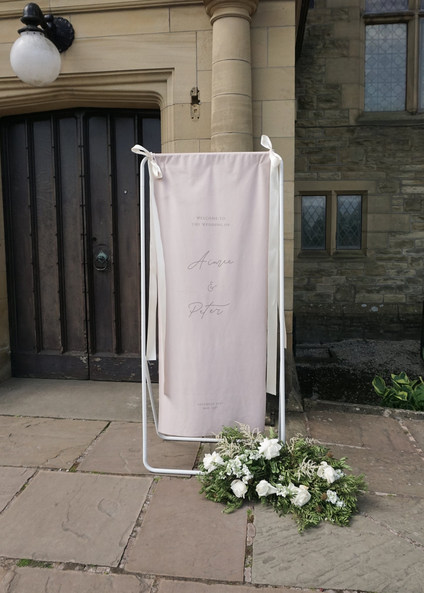 Fabric sign stand