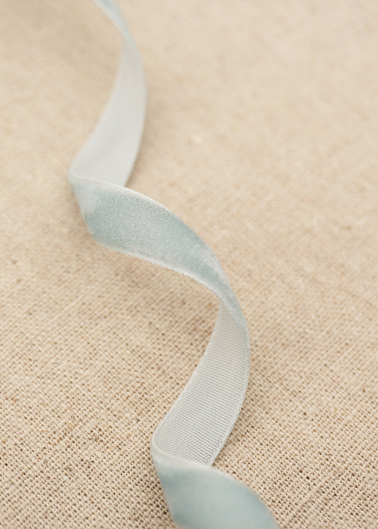 Baby Blue Velvet Satin Ribbon - northernprintingco