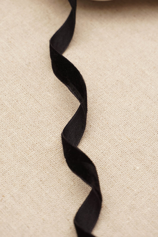 Black Velvet Satin Ribbon - northernprintingco
