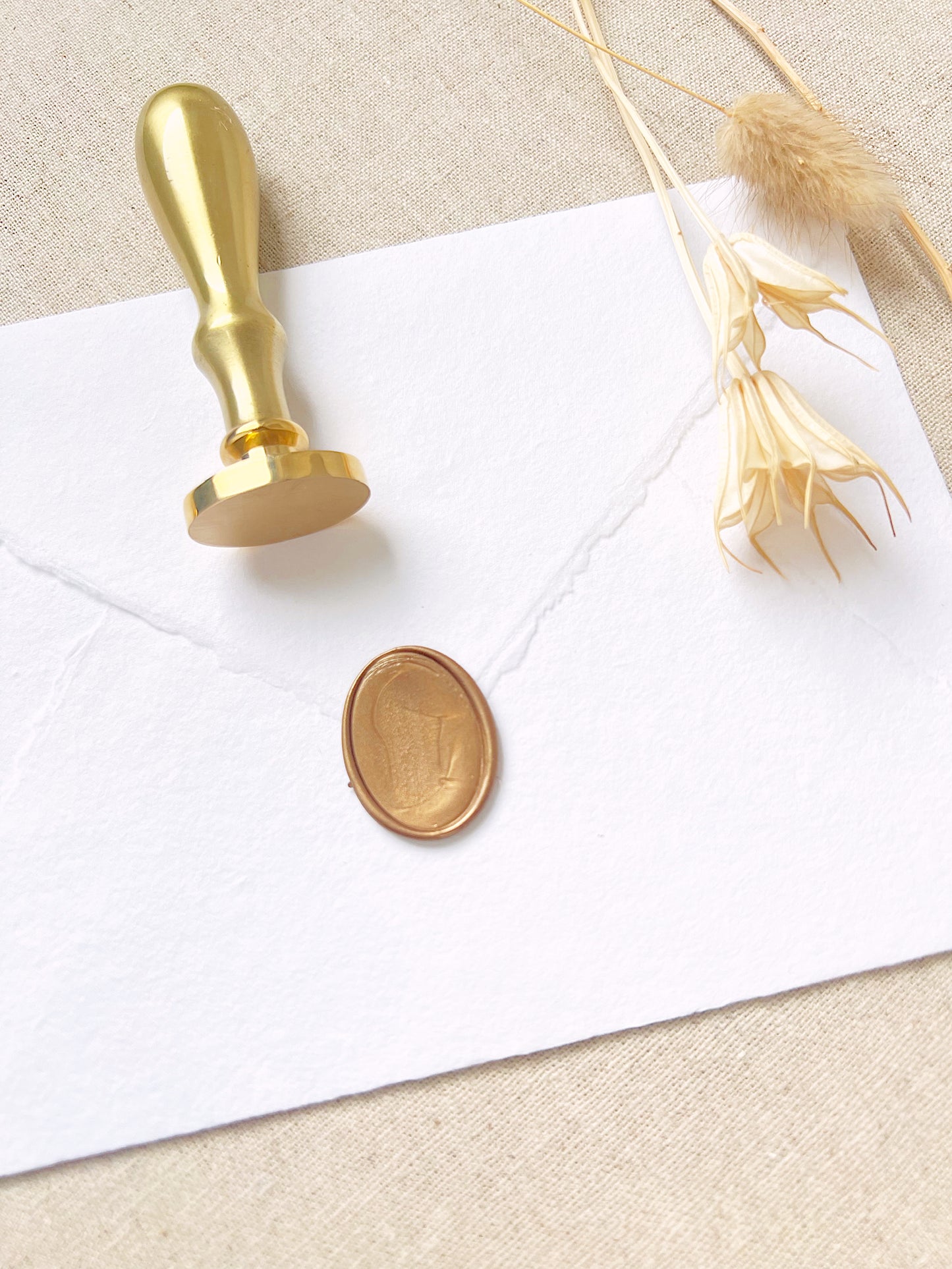 Oval Blanc Wax Stamper - northernprintingco