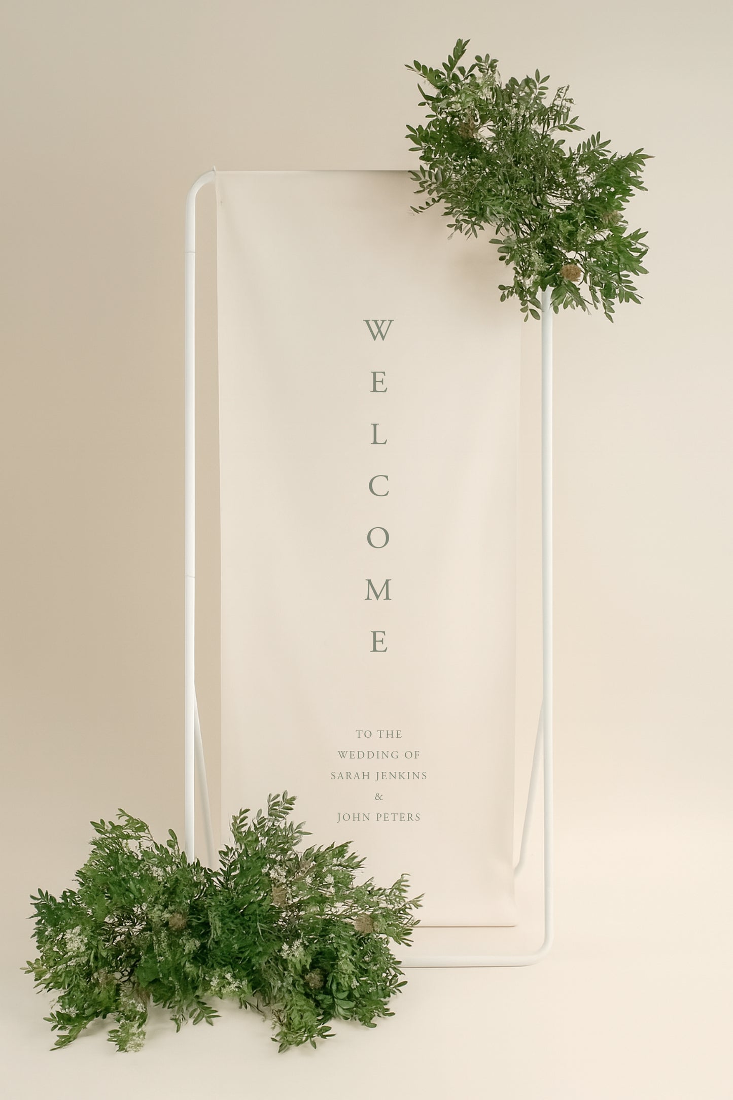Horizon Design - Fabric Welcome Wedding Sign