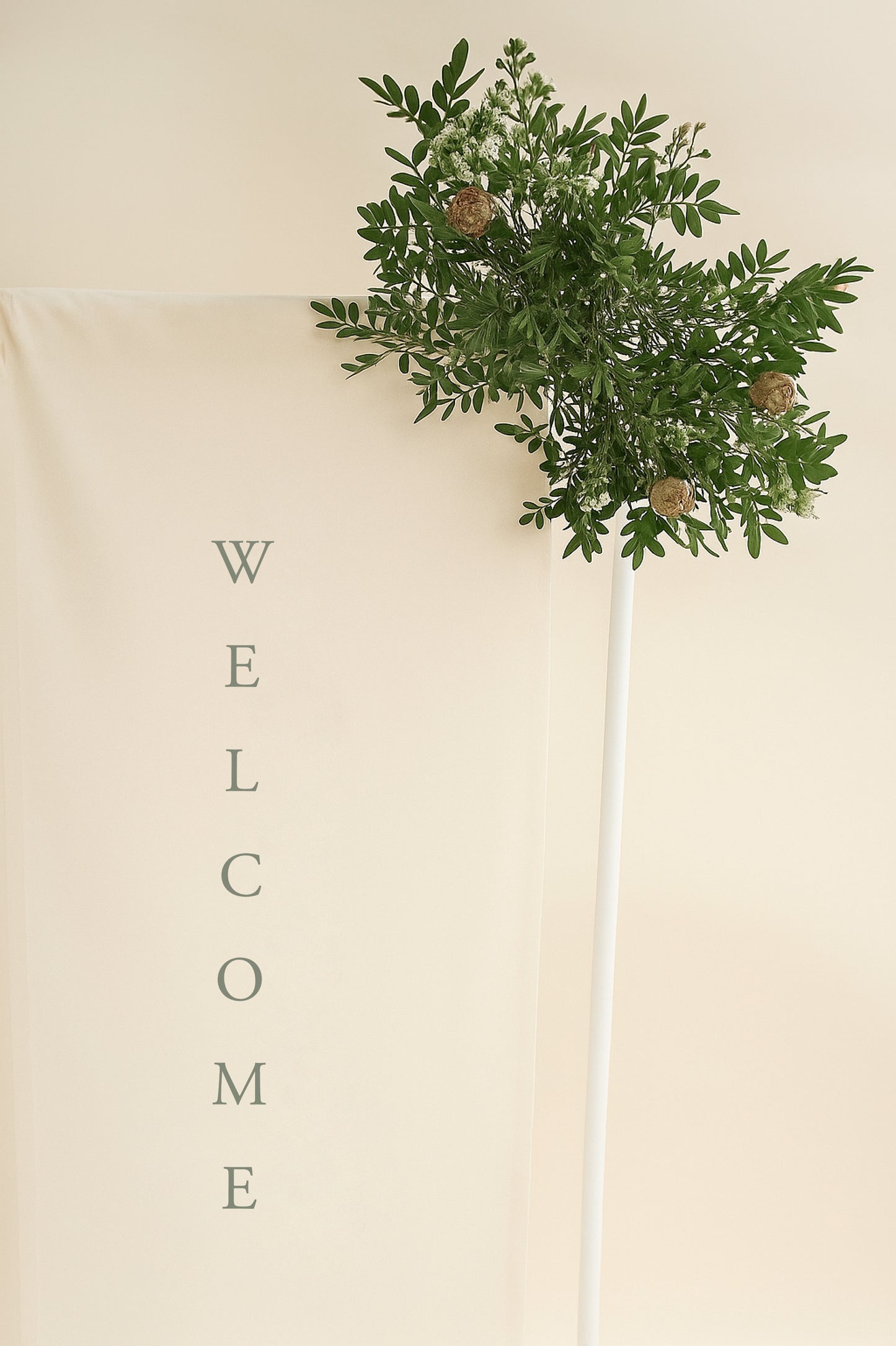 Horizon Design - Fabric Welcome Wedding Sign