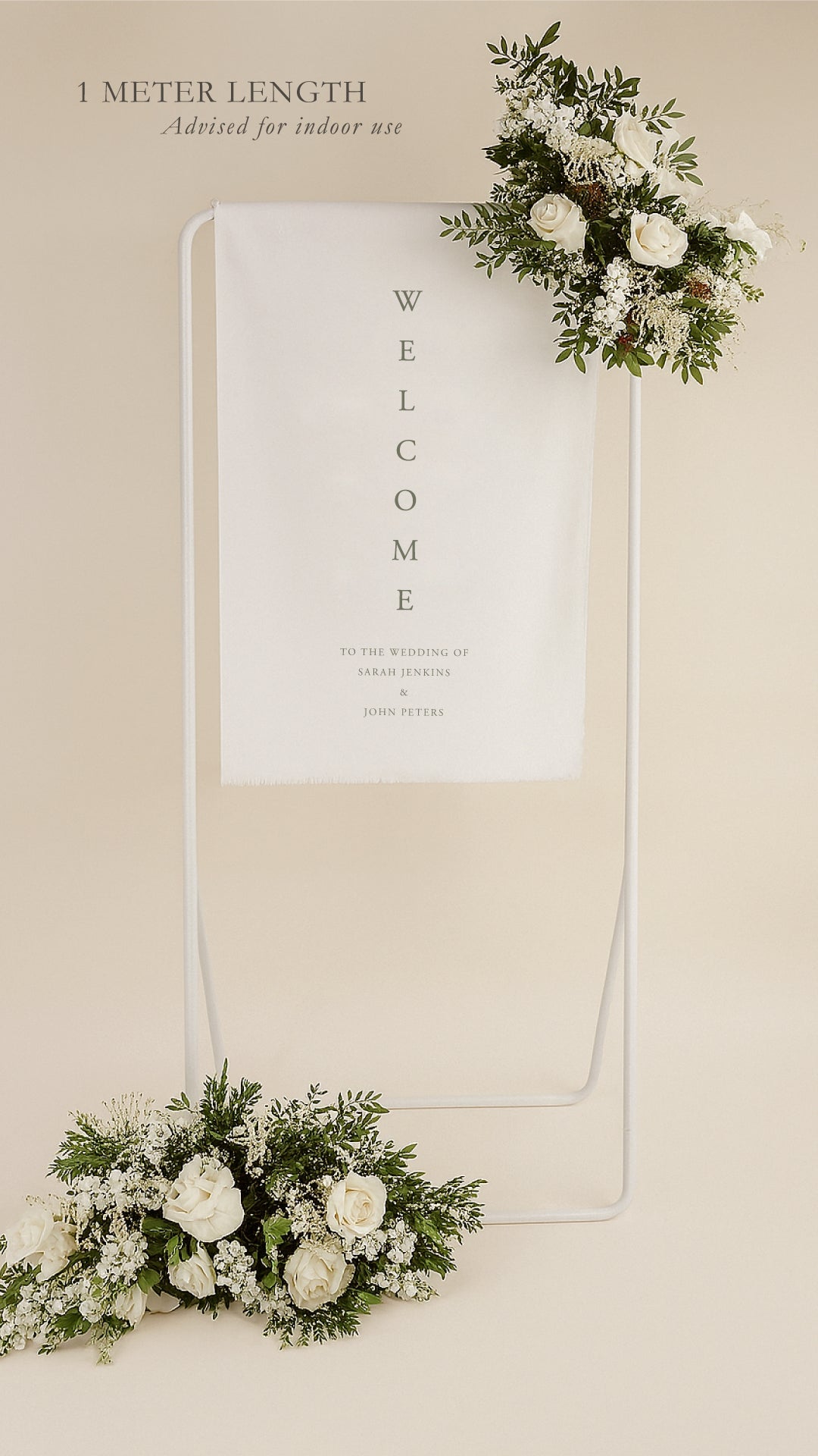 Horizon Design - Fabric Welcome Wedding Sign