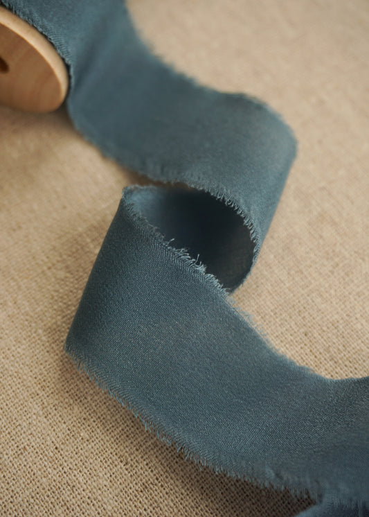 Deep Blue Silk Ribbon