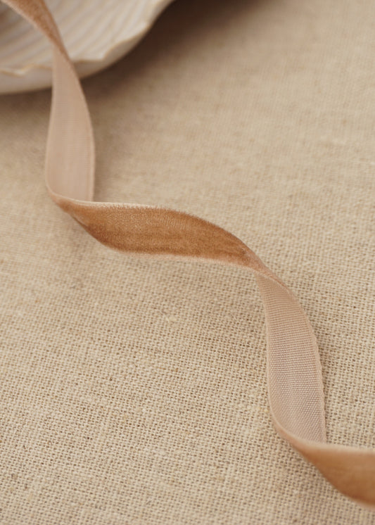 Mocha Velvet Satin Ribbon - northernprintingco