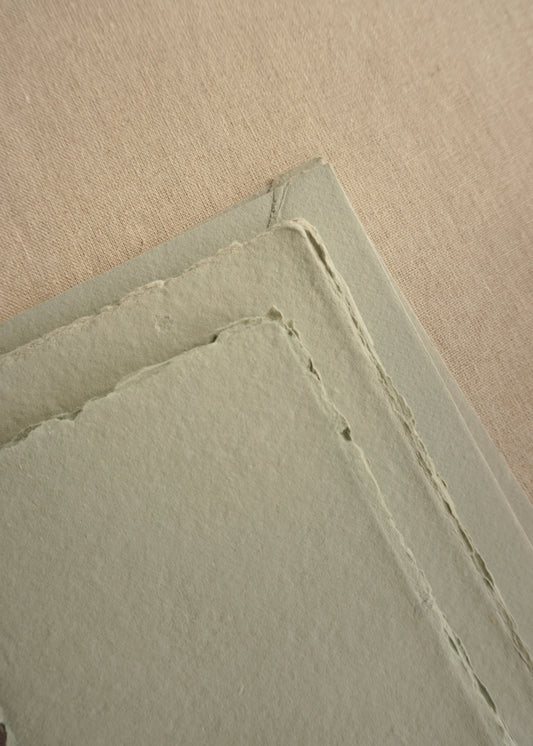 Muted Sage Handmade Paper