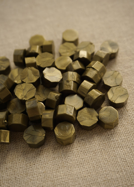 Olive Green Sealing Wax Beads