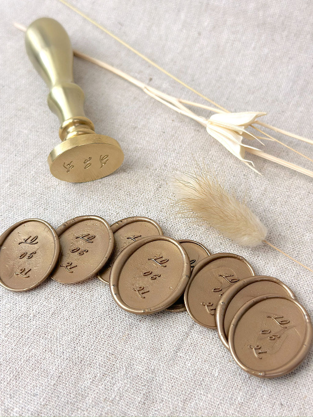 Oval Date Personalised Wax Stamper