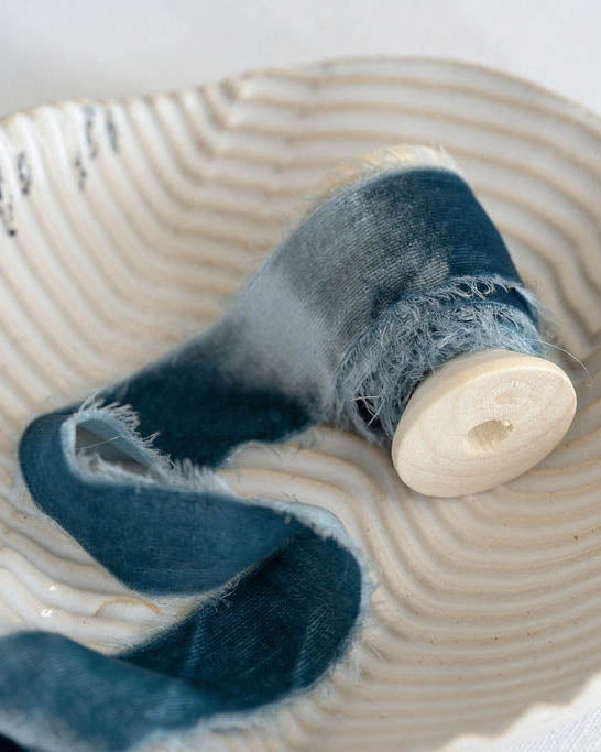 Light Blue Silk Velvet Ribbon - northernprintingco