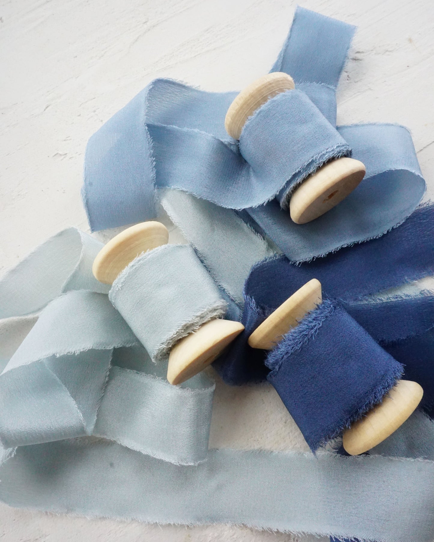 Dusky Blue Silk Ribbon - northernprintingco