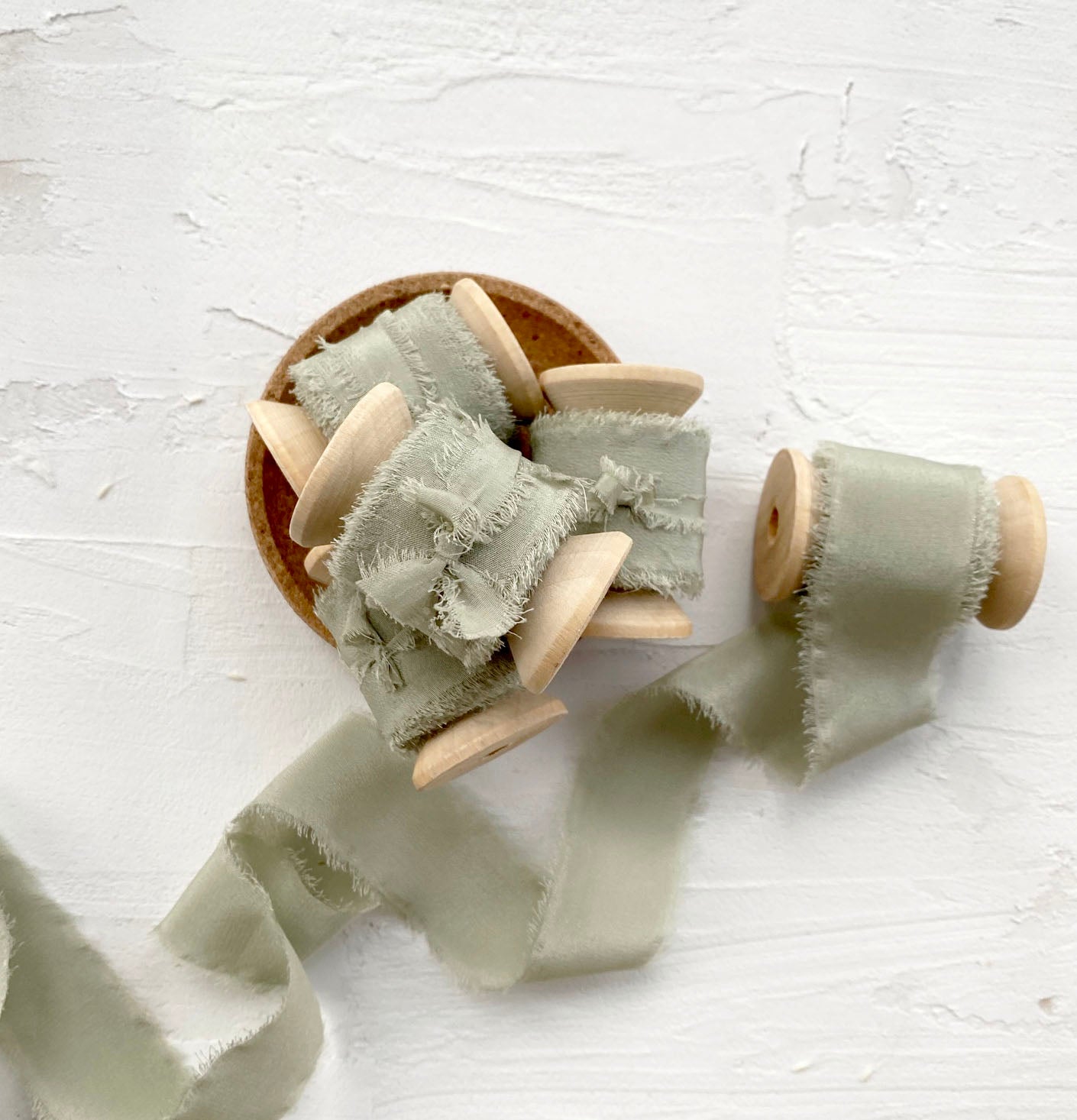 Sage Silk Ribbon - northernprintingco