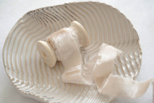 Cream Silk Velvet Ribbon - northernprintingco