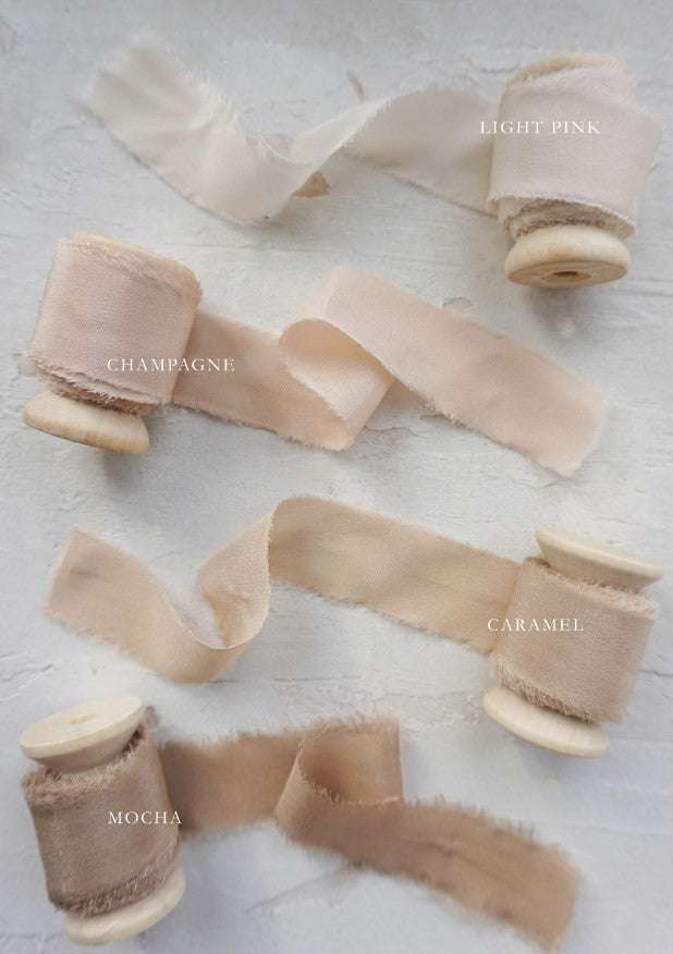 Mocha Silk Ribbon - northernprintingco