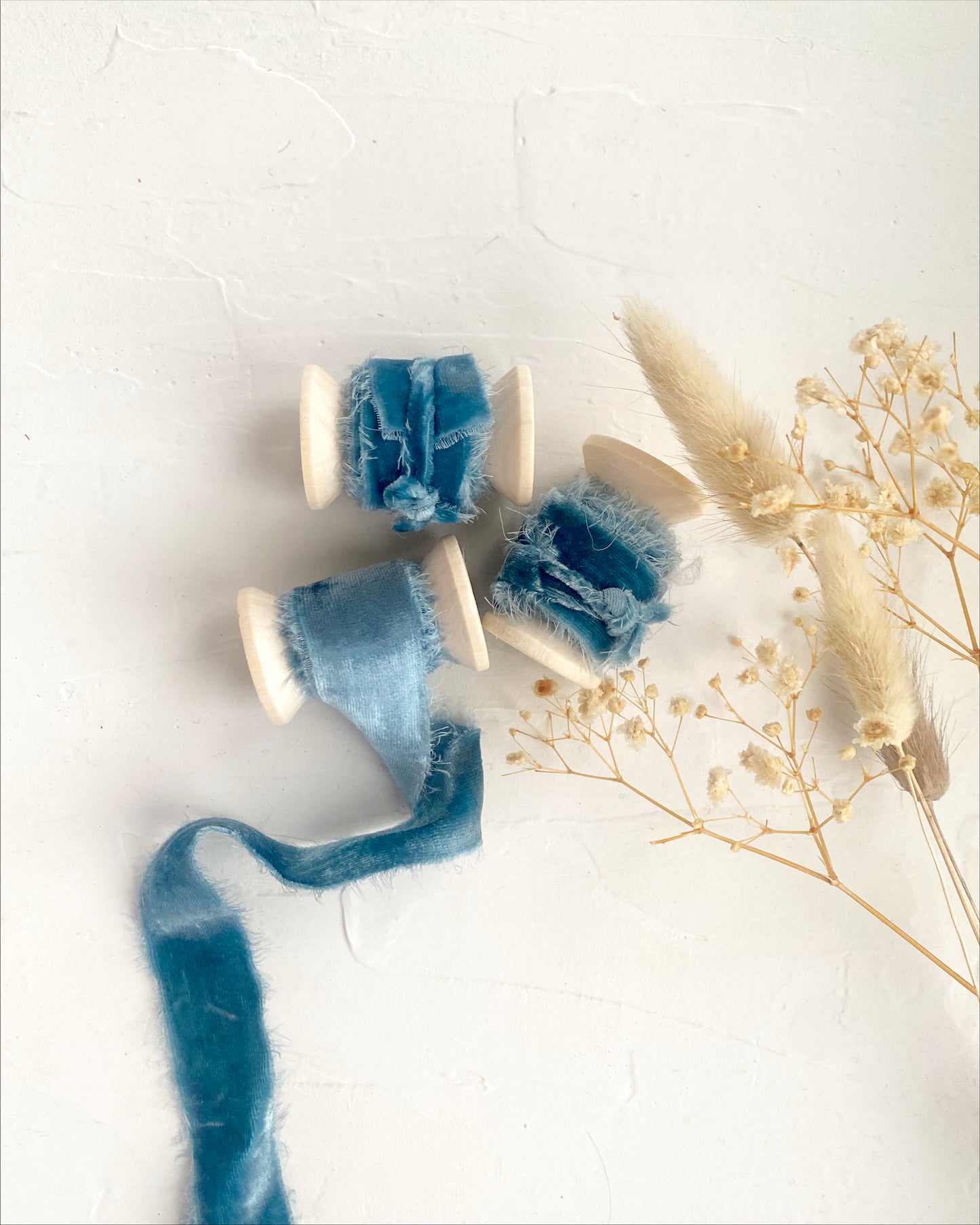 Light Blue Silk Velvet Ribbon - northernprintingco