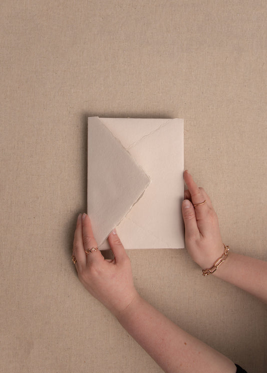 Beige Handmade Paper Envelopes - northernprintingco