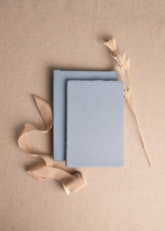 Dusky Blue Handmade Paper Envelopes - northernprintingco