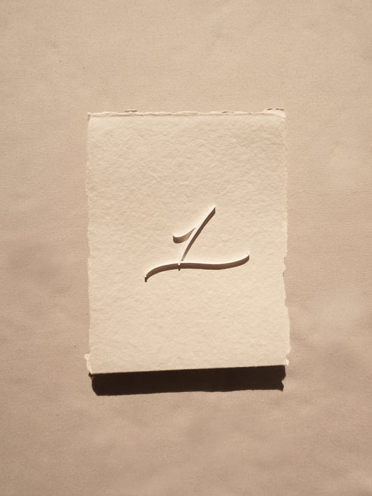 Modern Wedding Table Numbers Featuring Acrylic Calligraphy & Handmade Paper