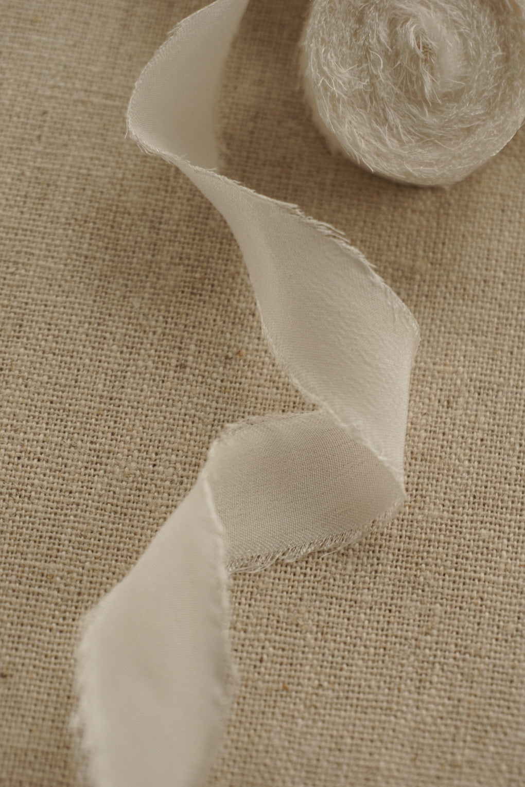 0.5 Inch White Silk Ribbon