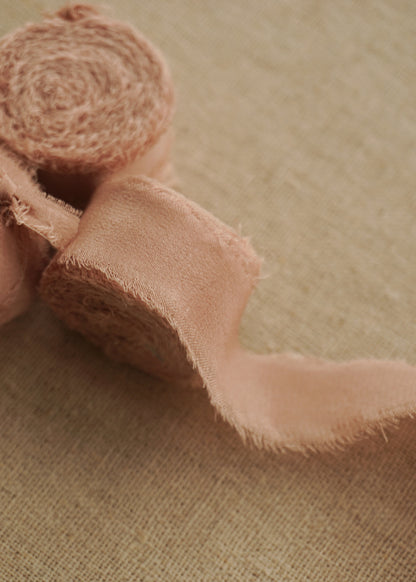 0.5 Inch Blush Silk Ribbon