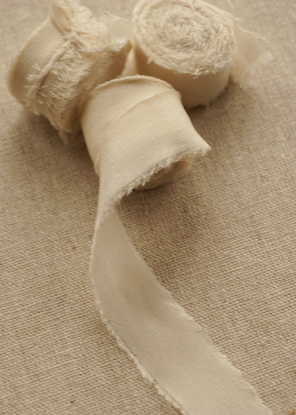 0.5 Inch Cream Puff Silk Ribbon