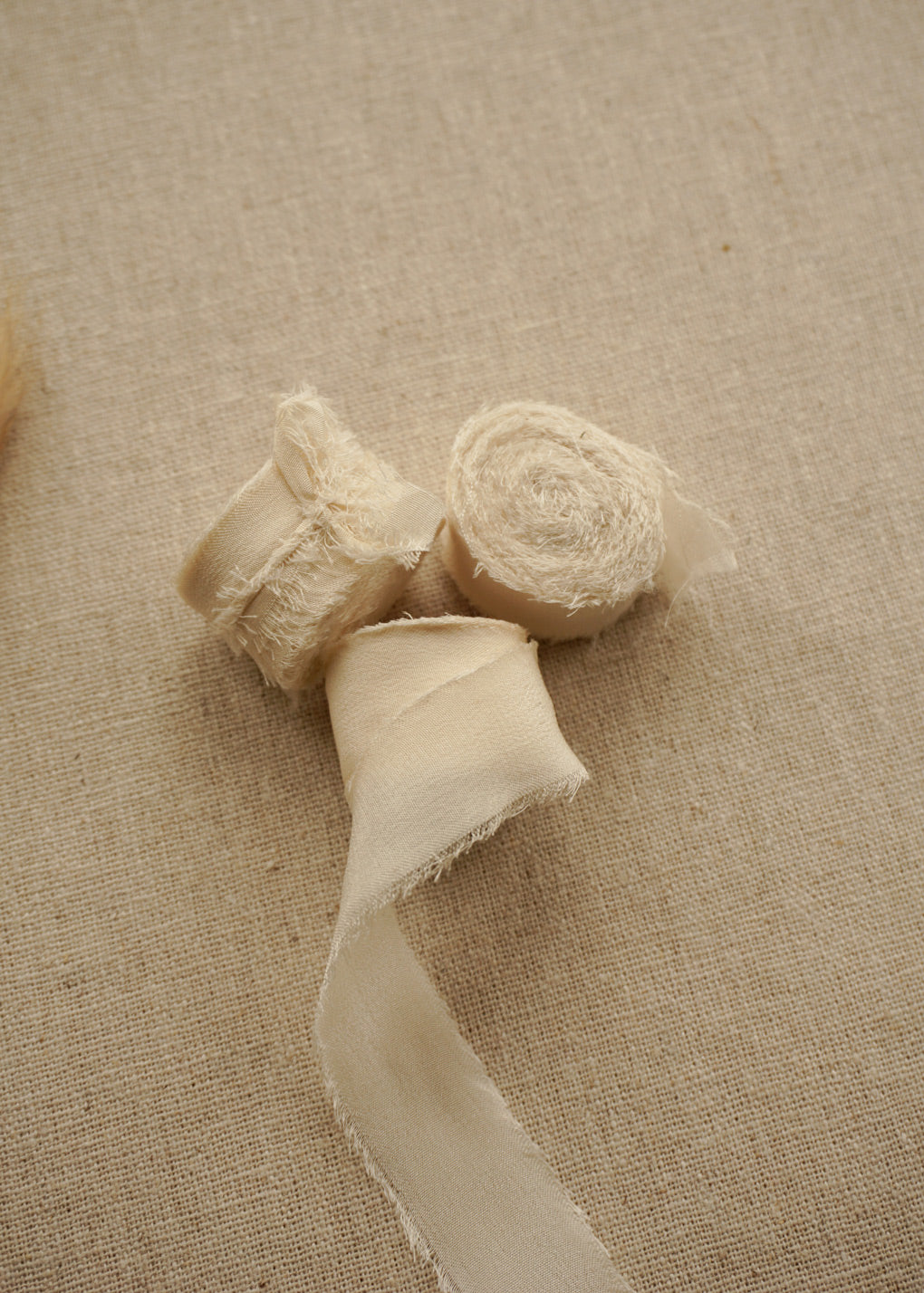 0.5 Inch Cream Puff Silk Ribbon