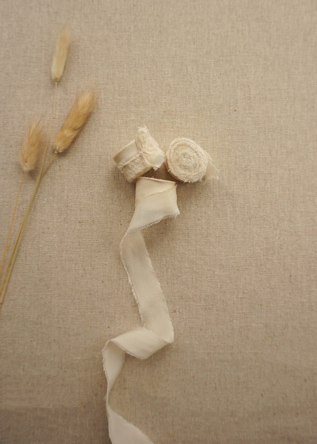 0.5 Inch Cream Puff Silk Ribbon