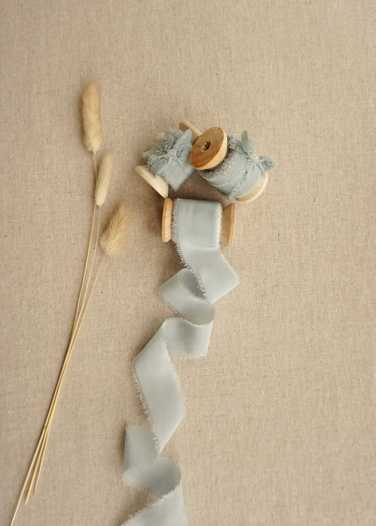 Light Blue Silk Ribbon