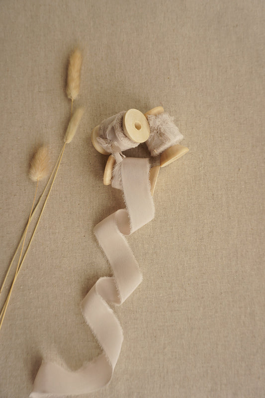 Soft Mauve Silk Ribbon