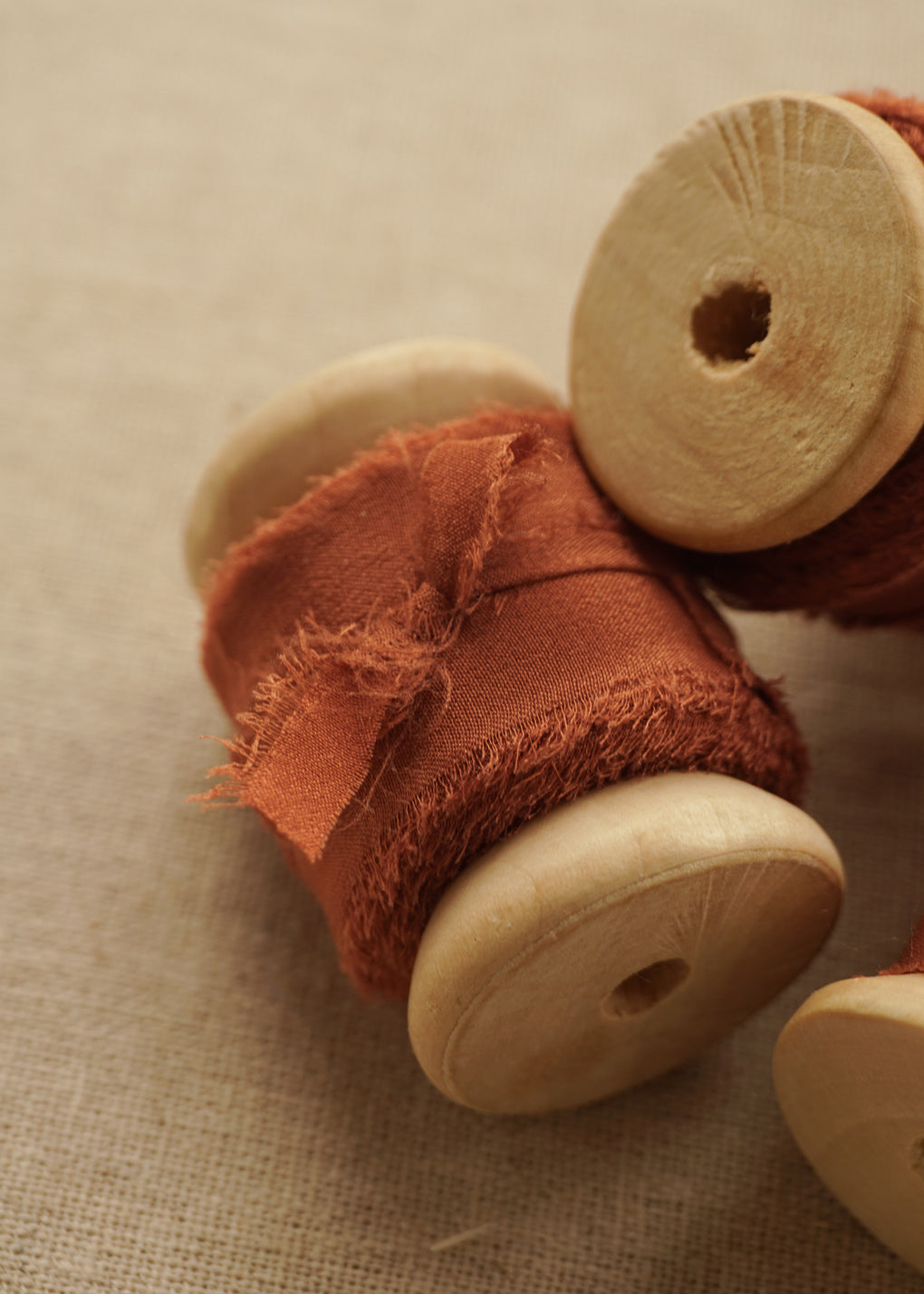Terracotta Silk Ribbon