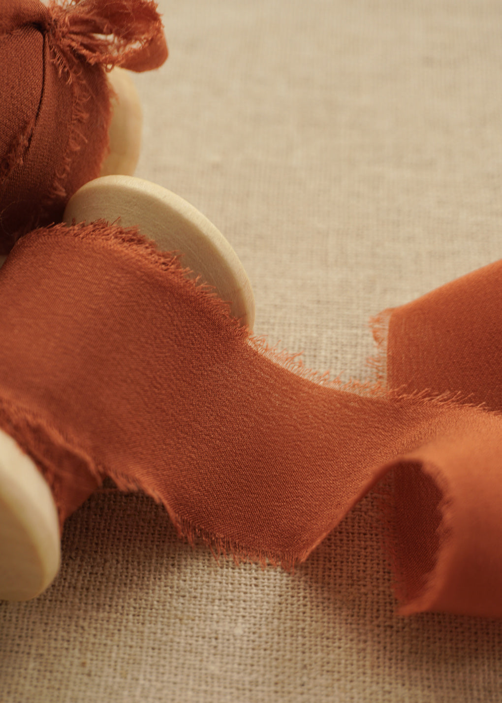 Terracotta Silk Ribbon