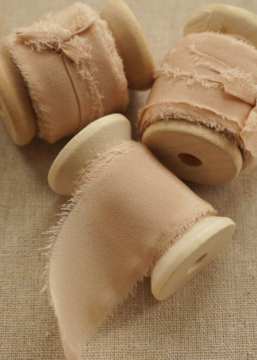 Champagne Pink Silk Ribbon