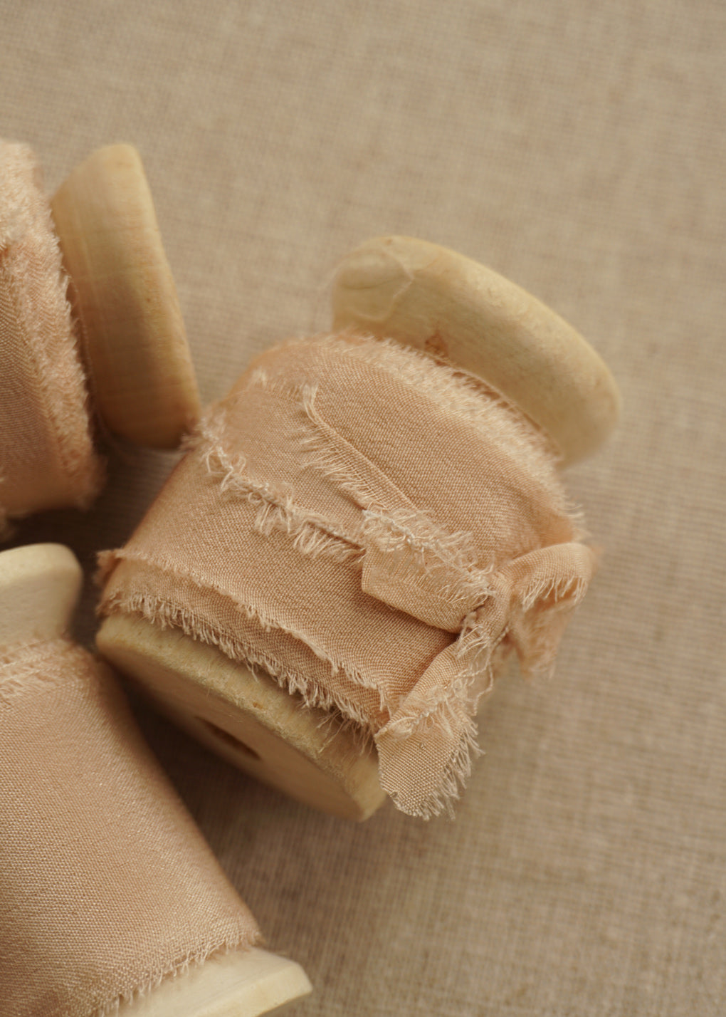 Champagne Pink Silk Ribbon