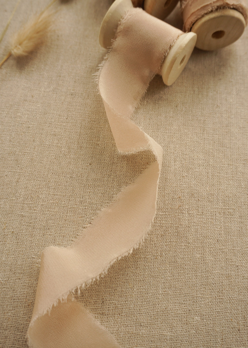 Champagne Pink Silk Ribbon