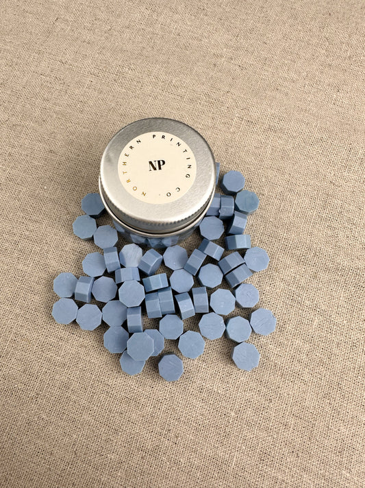 Dusky Blue Sealing Wax Beads - northernprintingco