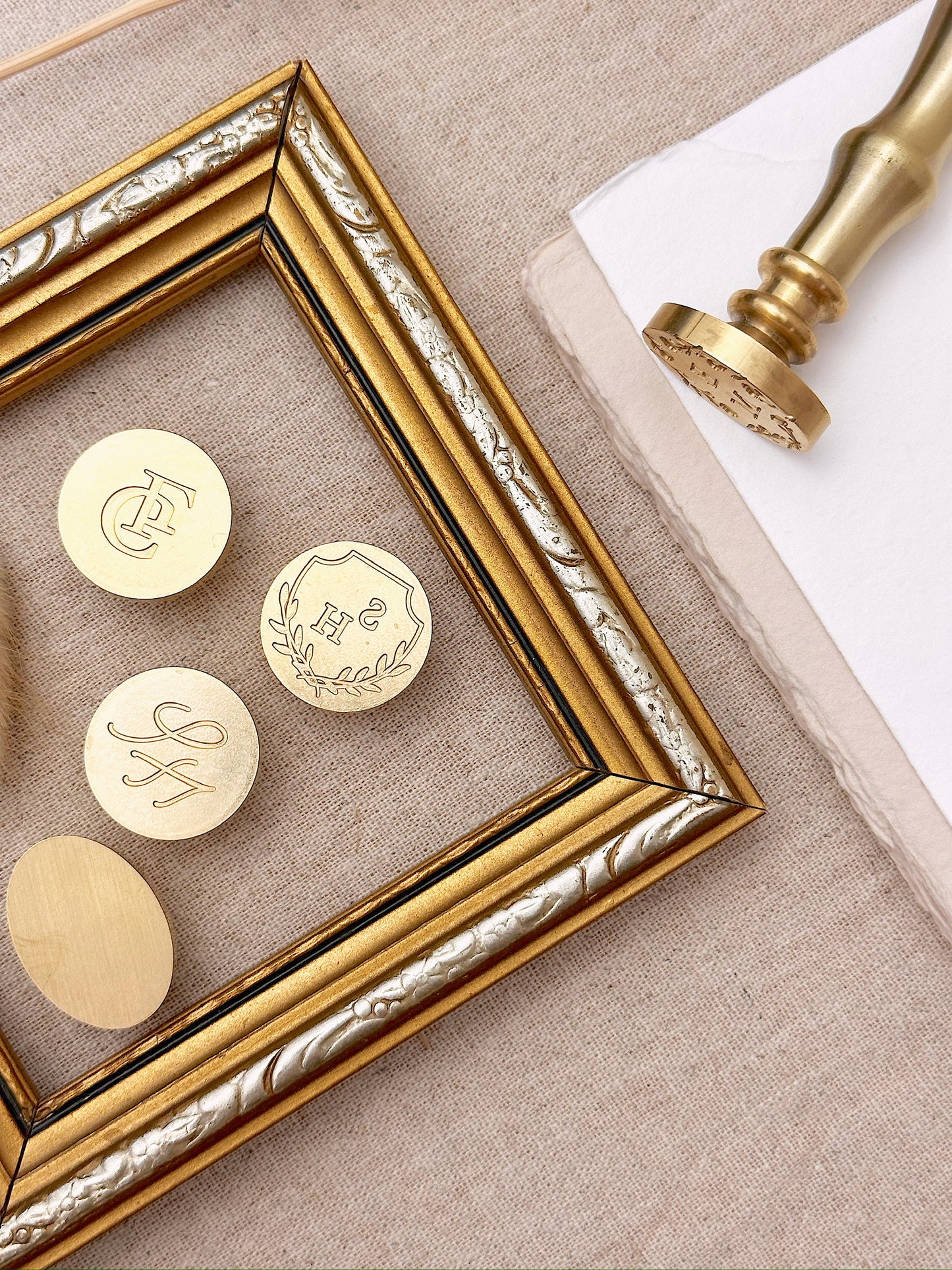 Circle Line Personalised Monogram Wax Stamper - northernprintingco