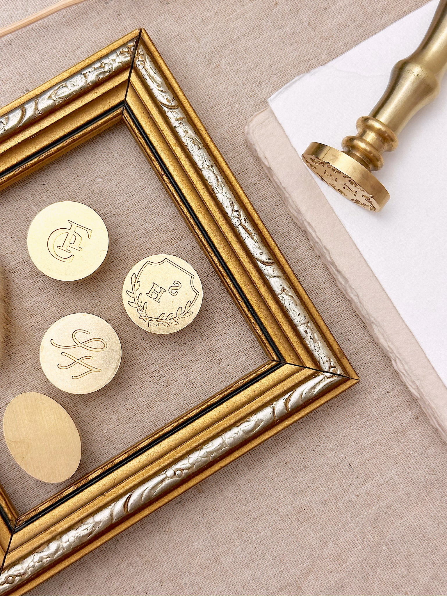 Circle Line Personalised Monogram Wax Stamper - northernprintingco