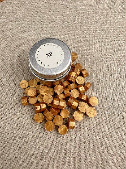 Honey Gold Sealing Wax Beads - northernprintingco