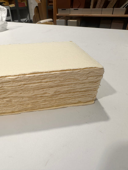 yellow ivory 5x7 handmade paper