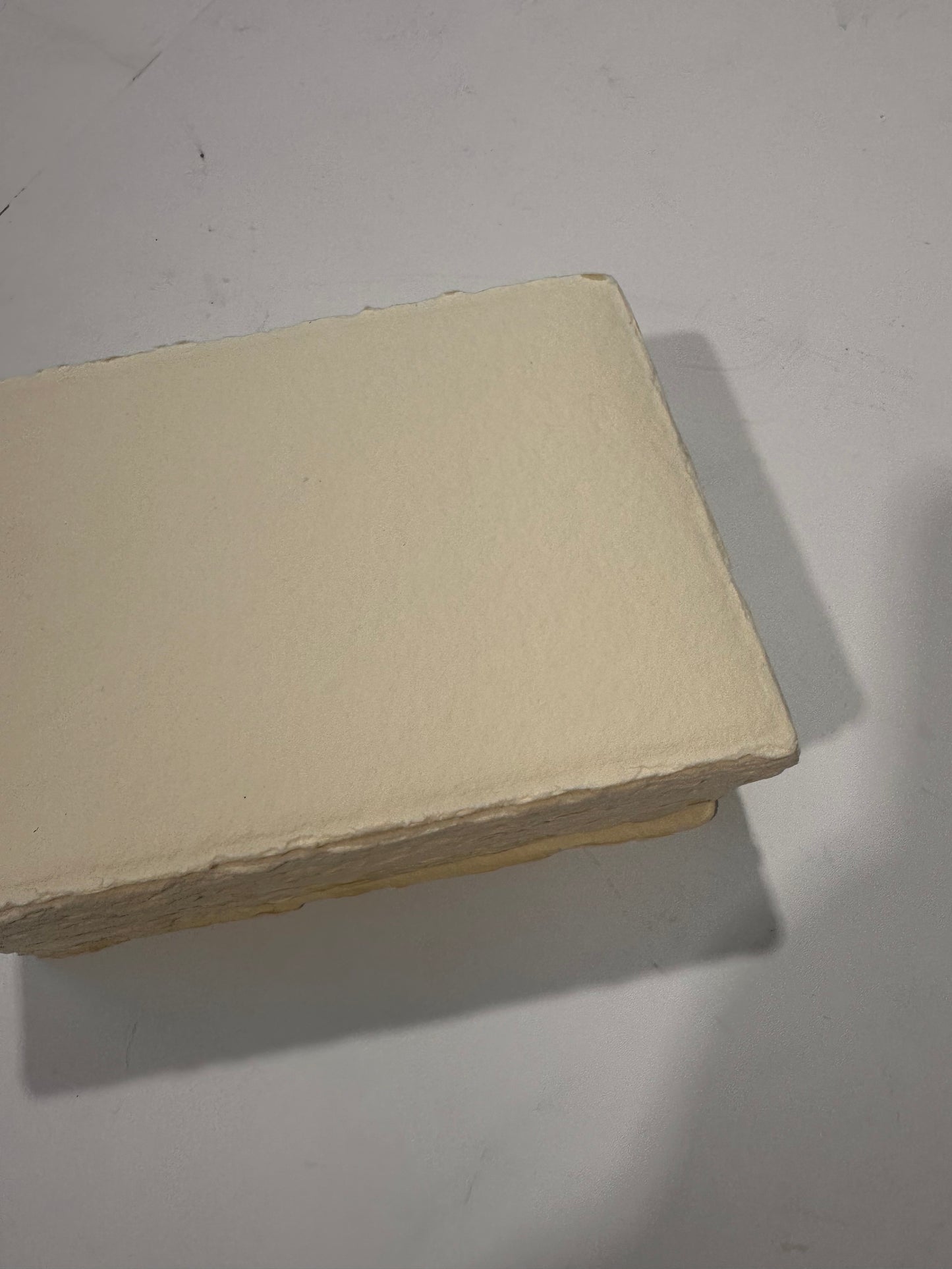 yellow ivory 5x7 handmade paper