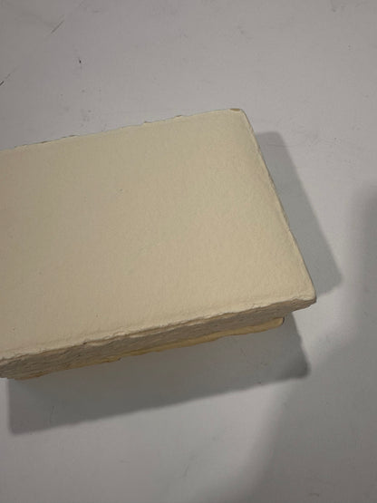 yellow ivory 5x7 handmade paper