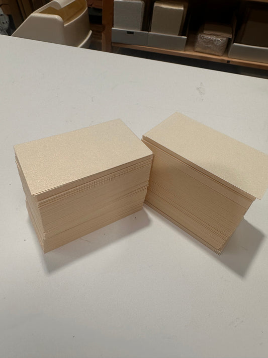 400 gold shimmer name cards